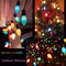 C7 Multicolor Vintage Christmas String Lights, 25Ft with 27 Ceramic Bulbs (2 Spare), Outdoor Christmas Decorations